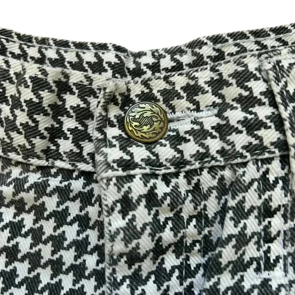 Rare - One of a Kind Vintage - Houndstooth Denim Cutoffs - Picture 9 of 11